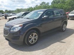 Salvage cars for sale from Copart Ellwood City, PA: 2016 Chevrolet Equinox LS