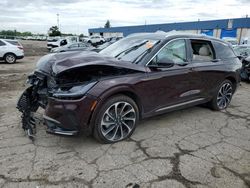 Salvage cars for sale at Woodhaven, MI auction: 2024 Lincoln Nautilus Black Label