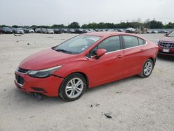 Salvage cars for sale at San Antonio, TX auction: 2017 Chevrolet Cruze LT