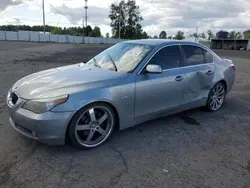 Salvage cars for sale from Copart Portland, OR: 2004 BMW 545 I