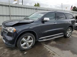 Salvage cars for sale from Copart Littleton, CO: 2012 Dodge Durango Citadel