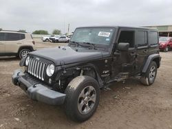 Salvage cars for sale at Houston, TX auction: 2016 Jeep Wrangler Unlimited Sahara
