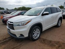 Toyota Highlander le salvage cars for sale: 2015 Toyota Highlander LE