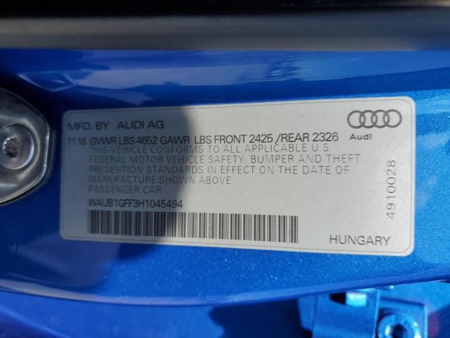 2017 Audi S3 Premium Plus