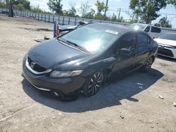 Salvage cars for sale from Copart Riverview, FL: 2015 Honda Civic EXL