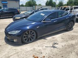 Salvage cars for sale from Copart Midway, FL: 2015 Tesla Model S 85D