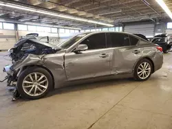 Salvage cars for sale at Wheeling, IL auction: 2014 Infiniti Q50 Hybrid Premium