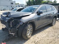 Salvage cars for sale from Copart Opa Locka, FL: 2022 Toyota Rav4 XLE Premium