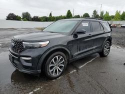 Salvage cars for sale from Copart Portland, OR: 2021 Ford Explorer ST