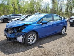 Salvage cars for sale from Copart Bowmanville, ON: 2018 Chevrolet Cruze LT