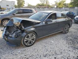 Salvage cars for sale at Opa Locka, FL auction: 2016 Mercedes-Benz C300