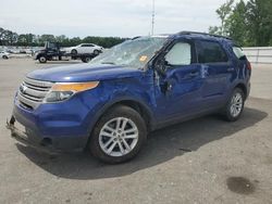 Salvage cars for sale at Dunn, NC auction: 2015 Ford Explorer