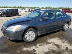 Salvage cars for sale from Copart Fresno, CA: 2004 Honda Accord LX