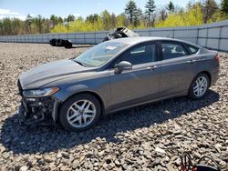 Salvage cars for sale at Windham, ME auction: 2014 Ford Fusion SE
