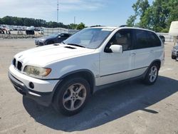Salvage cars for sale at Dunn, NC auction: 2001 BMW X5 3.0I