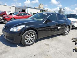 Salvage cars for sale at New Orleans, LA auction: 2008 Infiniti G35