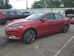 Salvage cars for sale at Moraine, OH auction: 2017 Ford Fusion Titanium
