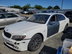 2006 BMW 750 LI en venta en Sacramento, CA