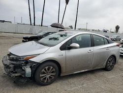 Salvage cars for sale at Van Nuys, CA auction: 2021 Toyota Prius Prime LE