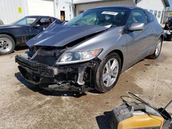 Salvage cars for sale at Pekin, IL auction: 2012 Honda CR-Z EX