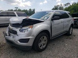 Salvage cars for sale from Copart Riverview, FL: 2017 Chevrolet Equinox LS