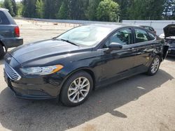 Salvage cars for sale at Arlington, WA auction: 2017 Ford Fusion SE