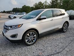 Salvage cars for sale at Houston, TX auction: 2018 Ford Edge Titanium