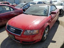 Salvage cars for sale at Martinez, CA auction: 2004 Audi A4 Quattro