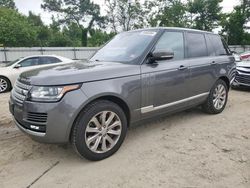 Salvage cars for sale at Hampton, VA auction: 2016 Land Rover Range Rover HSE