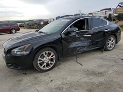 Salvage cars for sale at Grand Prairie, TX auction: 2012 Nissan Maxima S