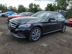 Salvage cars for sale from Copart Baltimore, MD: 2015 Mercedes-Benz C 300 4matic