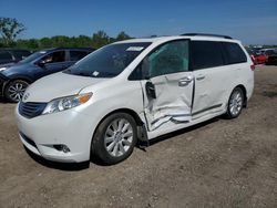 Salvage cars for sale at Des Moines, IA auction: 2011 Toyota Sienna XLE