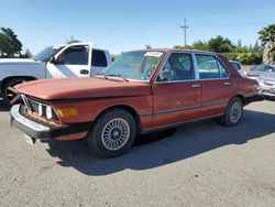 Salvage cars for sale at San Martin, CA auction: 1981 BMW 528 I Automatic
