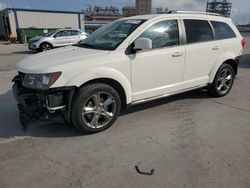Salvage cars for sale from Copart New Orleans, LA: 2017 Dodge Journey Crossroad