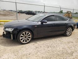 Salvage cars for sale at Houston, TX auction: 2012 Audi A7 Prestige