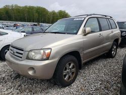 Salvage cars for sale at West Warren, MA auction: 2007 Toyota Highlander