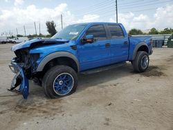 Salvage cars for sale at Miami, FL auction: 2013 Ford F150 SVT Raptor