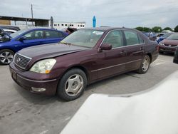 Salvage cars for sale at Grand Prairie, TX auction: 2002 Lexus LS 430