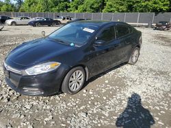 Salvage cars for sale at Waldorf, MD auction: 2014 Dodge Dart SXT