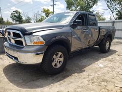 Salvage trucks for sale at Riverview, FL auction: 2012 Dodge RAM 1500 SLT