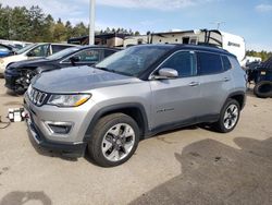 Jeep Compass salvage cars for sale: 2021 Jeep Compass Limited