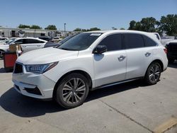 Salvage cars for sale at Sacramento, CA auction: 2017 Acura MDX Technology