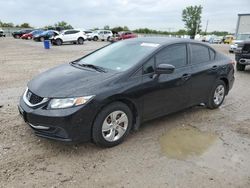 Salvage cars for sale at Kansas City, KS auction: 2015 Honda Civic LX