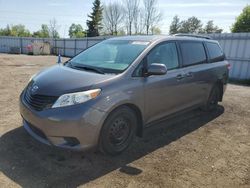 Salvage cars for sale from Copart Bowmanville, ON: 2012 Toyota Sienna