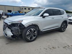Salvage cars for sale at Wilmer, TX auction: 2019 Hyundai Santa FE Limited