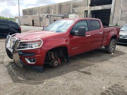 Salvage cars for sale from Copart Fredericksburg, VA: 2016 Chevrolet Colorado Z71