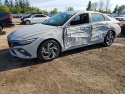 Salvage cars for sale from Copart Bowmanville, ON: 2024 Hyundai Elantra SEL