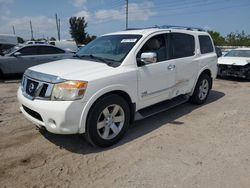 Salvage cars for sale at Miami, FL auction: 2011 Nissan Armada SV