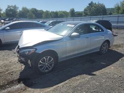 Salvage cars for sale at Grantville, PA auction: 2016 Mercedes-Benz C 300 4matic