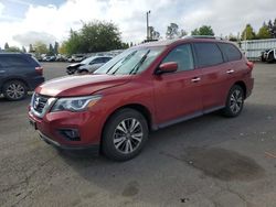 Salvage cars for sale at Woodburn, OR auction: 2017 Nissan Pathfinder S